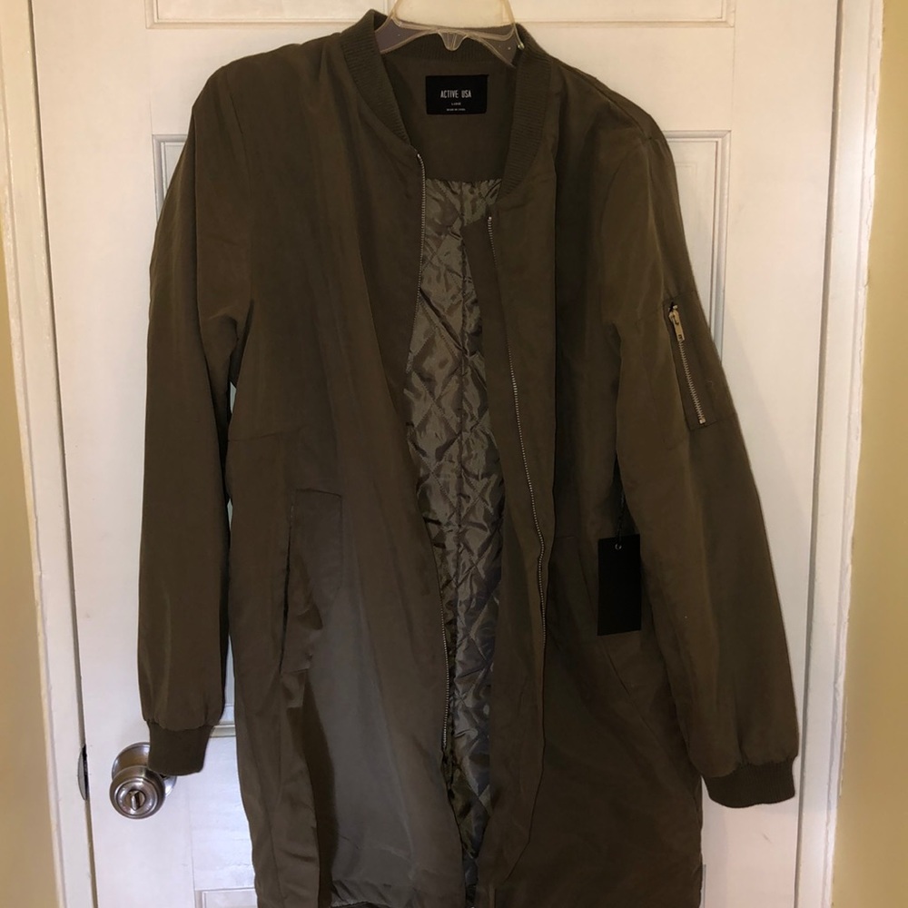 longline Bomber Jacket W/ Tag